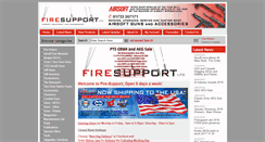 Desktop Screenshot of fire-support.co.uk